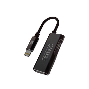 تبدیل هندزفری ایفون تبدیل شارژر و هندزفری اپل مدل ارلدام Lightning Cable 2in1 Earldom AUDIO CONVERTER EARLDOM ET-OT32i
