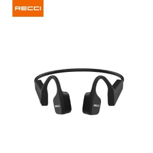 هندزفری بی سیم گردنی القایی رسی Recci Front Runner Bone wireless headphones REP-W40