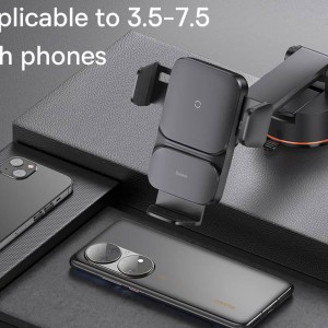 هولدر موبایل و شارژر وایرلس 15 واتی بیسوس baseus CGZX000101 QI Car Mount Wireless Charger