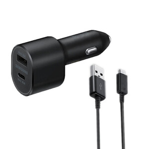 شارژر فندکی سامسونگ مدل EP-L5300XBEGWW به همراه کابل تبدیل USB-C کپی