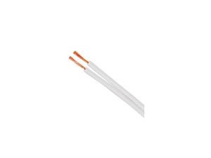 سیم سفید نایلونی دو رشته 1/5*2 زر کابل (آلبا) سیم سفید 2 در 1/5 افشان تمام مس (حلقه 100 متری)