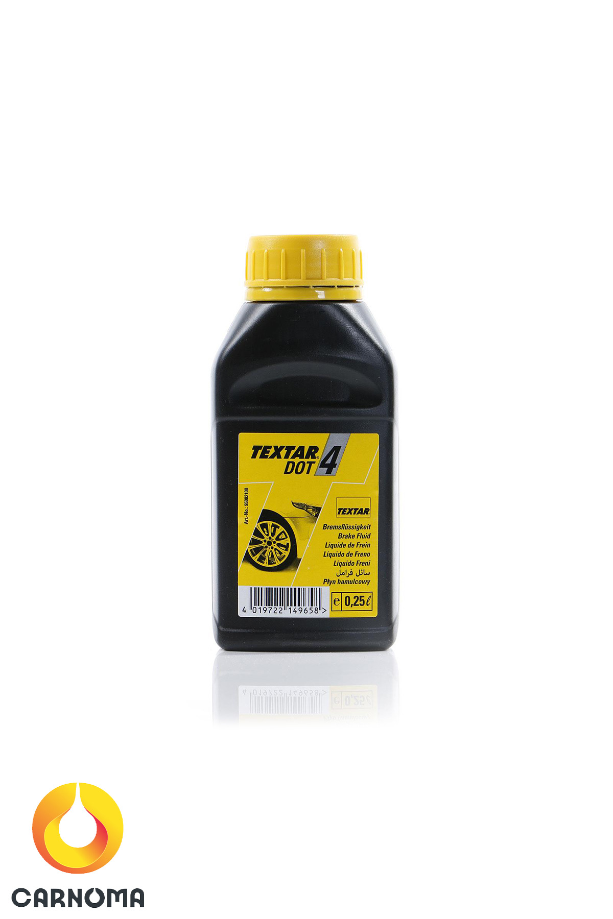 روغن ترمز تکستار Dot4 حجم 250 میلی لیتر