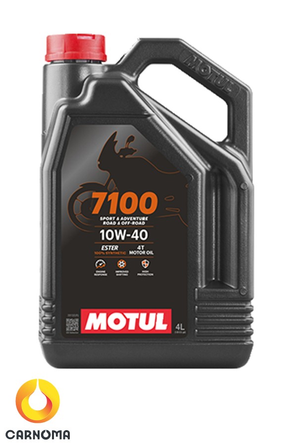 روغن موتور سیکلت موتول 10W-40 4T 7100 حجم 4 لیتر