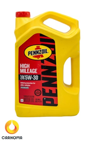 روغن موتور پنزویل 5w-30 High mileage حجم 4.7 لیتر
