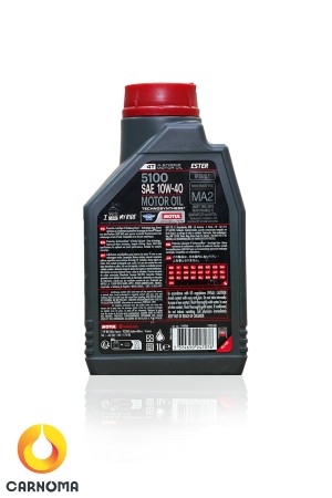 روغن موتور سیکلت موتول 10w-40 5100 حجم یک لیتر