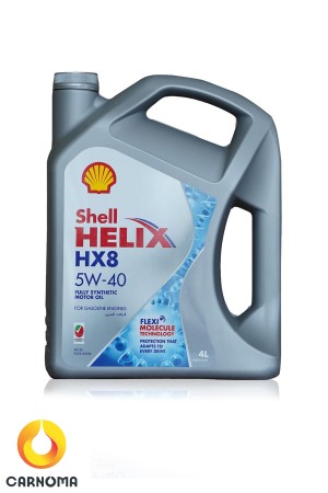 روغن موتور شل هلیکس 5w-40 HX8 حجم چهار لیتر