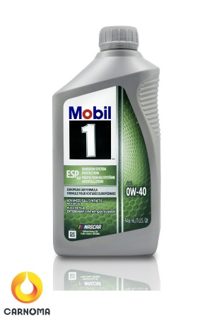روغن موتور موبیل وان 0w-40 ESP X4 حجم 946 میلی لیتر
