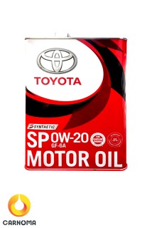 روغن موتور تویوتا 0w-20 حجم 4 لیتر
