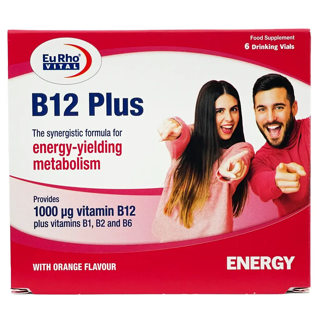 ویال مایع خوراکی ب12 پلاس یوروویتال - 6 عددی