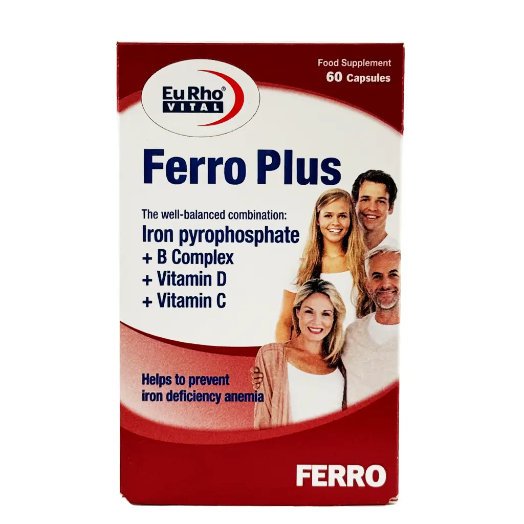 کپسول فرو پلاس یوروویتال - 60 عددی