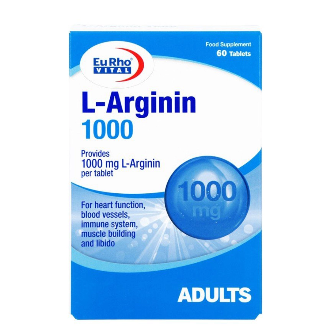 قرص ال آرژنین 1000 میلی گرمی یوروویتال - 60 عددی