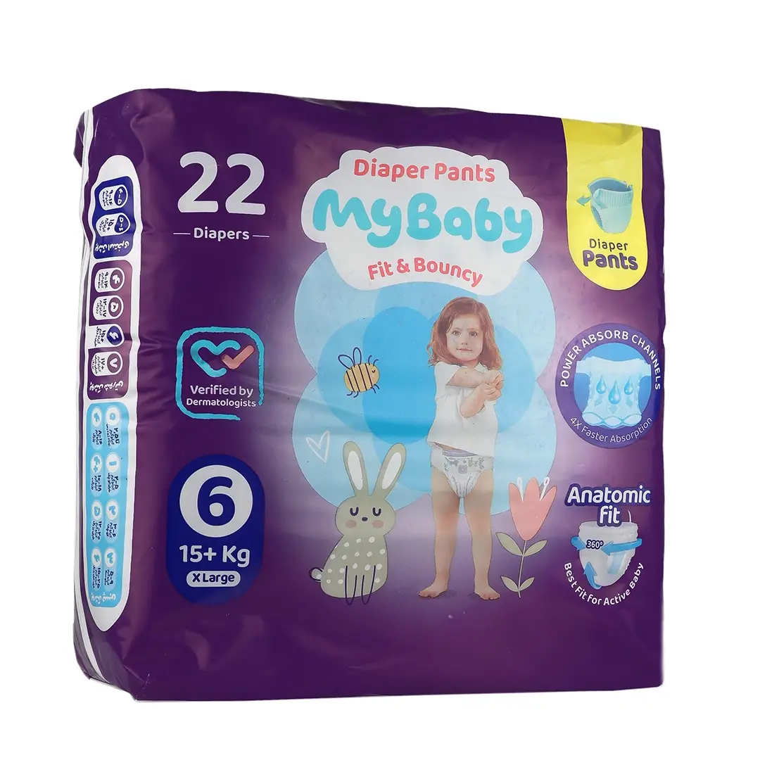 پوشک شورتی کانال دار مای بی بی - سایز 6