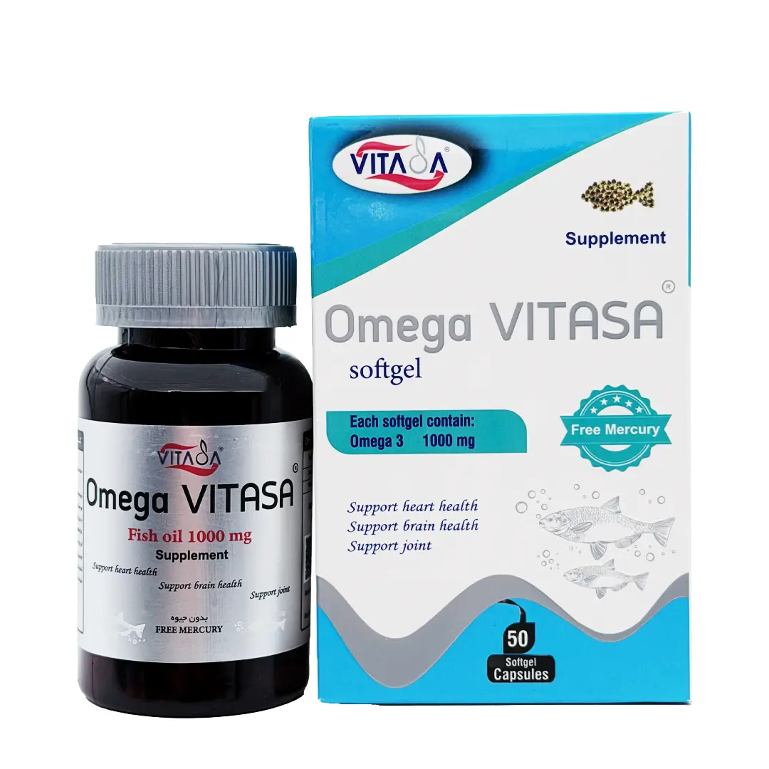 سافت ژل امگا 3 ویتاسا بدون جیوه 1000 میلی‌گرم - 50 عددی