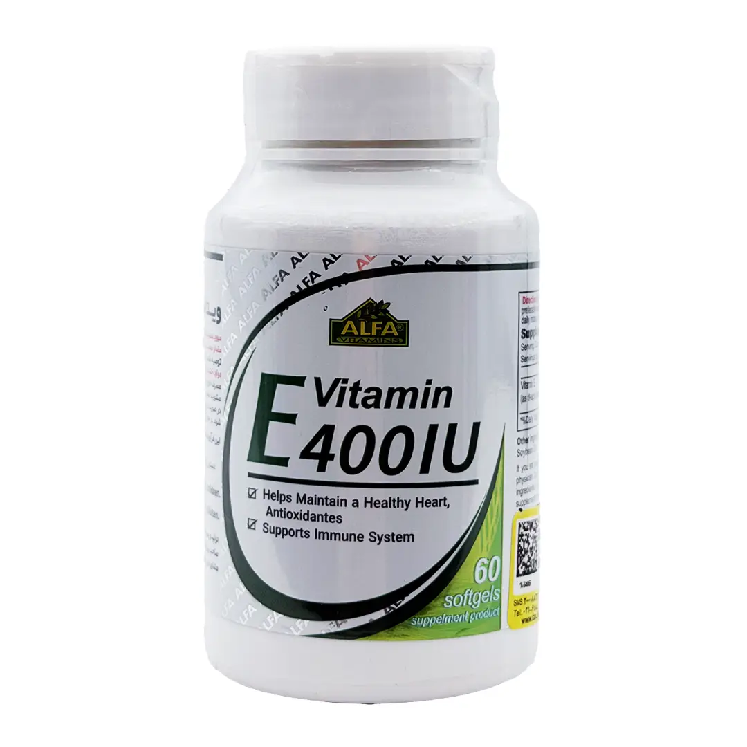 ویتامین ای (E 400) آلفا ویتامینز - 60 عددی