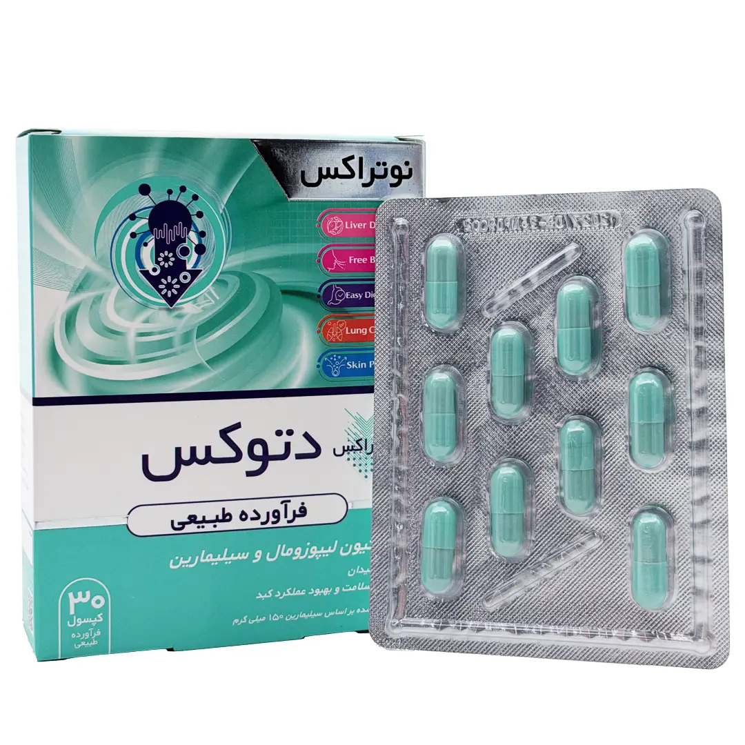 کپسول دتوکس (بهبود سلامت کبد) نوتراکس - 30 عدد