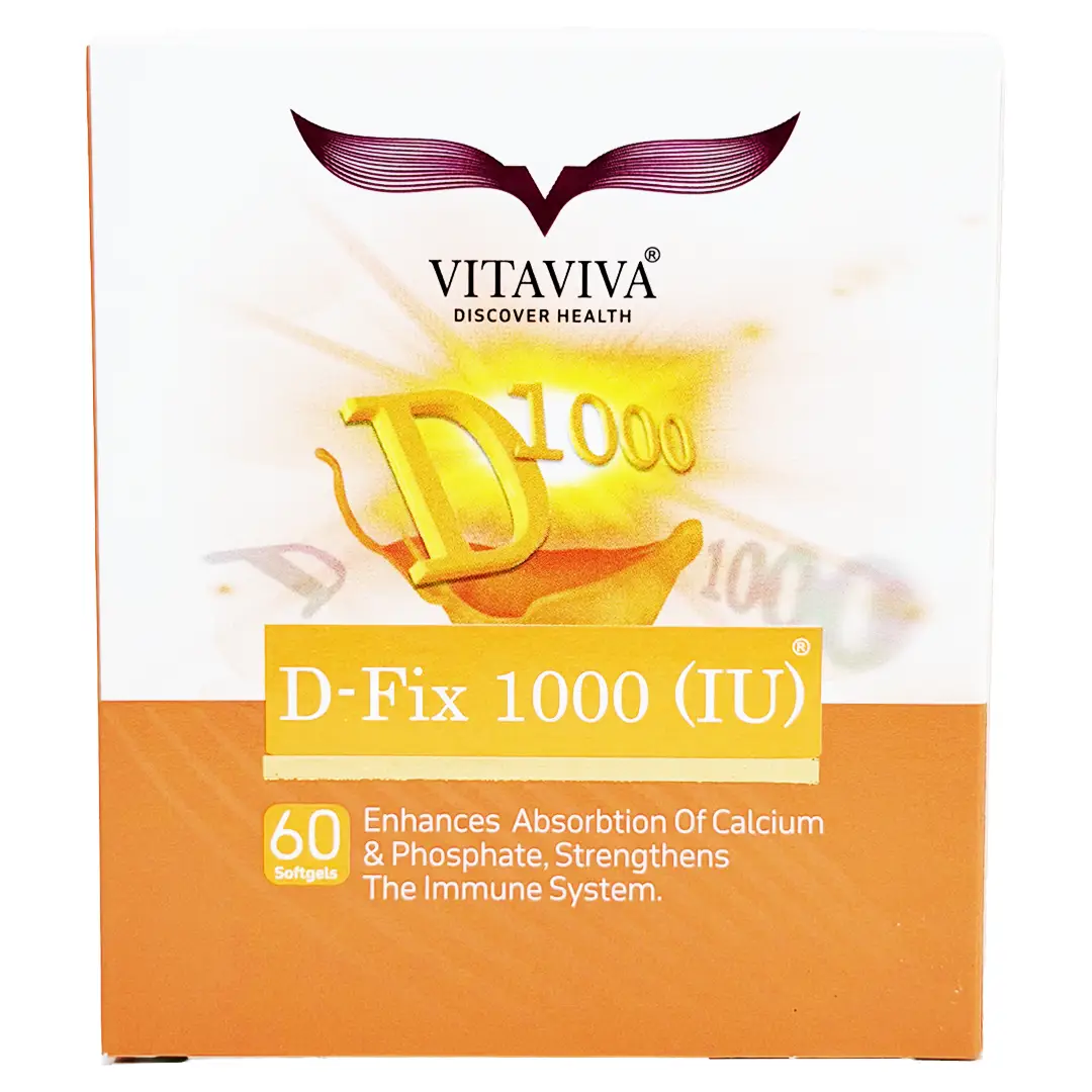 کپسول د-فیکس 1000 ( IU ) ویتاویوا - 60 عددی