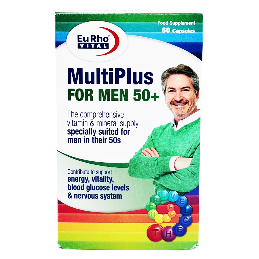 کپسول مولتی پلاس آقایان  +50 سال یوروویتال - 60 عددی