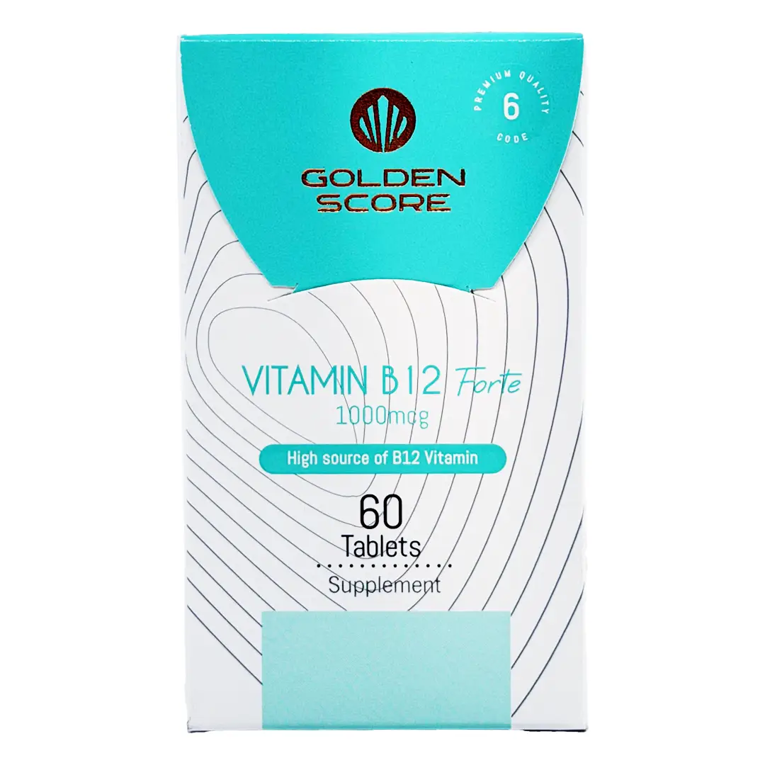 قرص ویتامین ب 12 فورته گلدن اسکور - 60 عددی