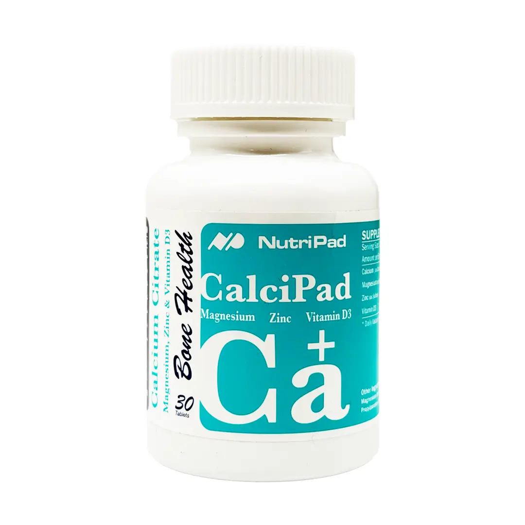 قرص کلسی پاد (کلسیم سیترات + منیزیم + زینک + ویتامین دی) نوتری پاد - 30 عددی