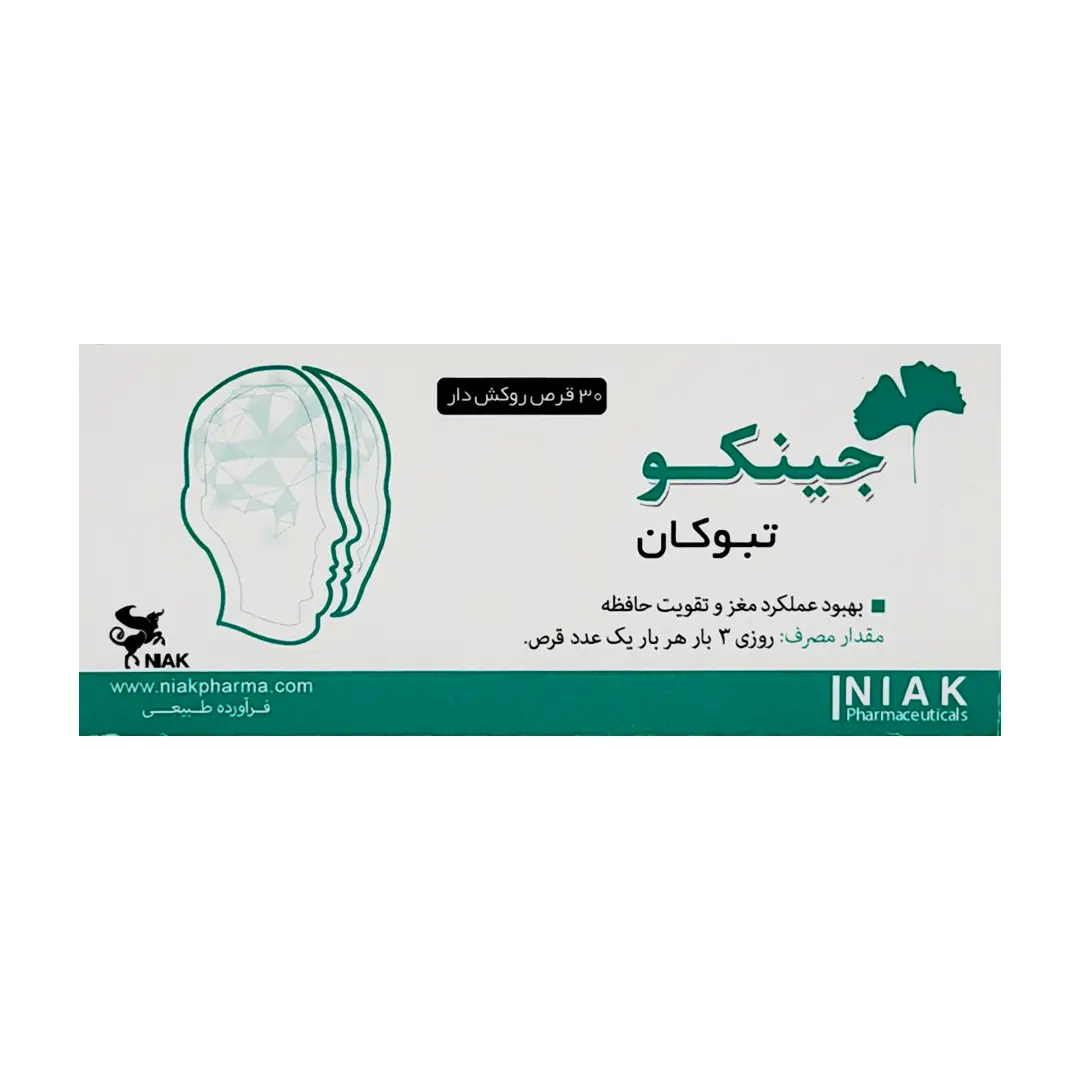 قرص جینکو تبوکان نیاک - 30 عددی