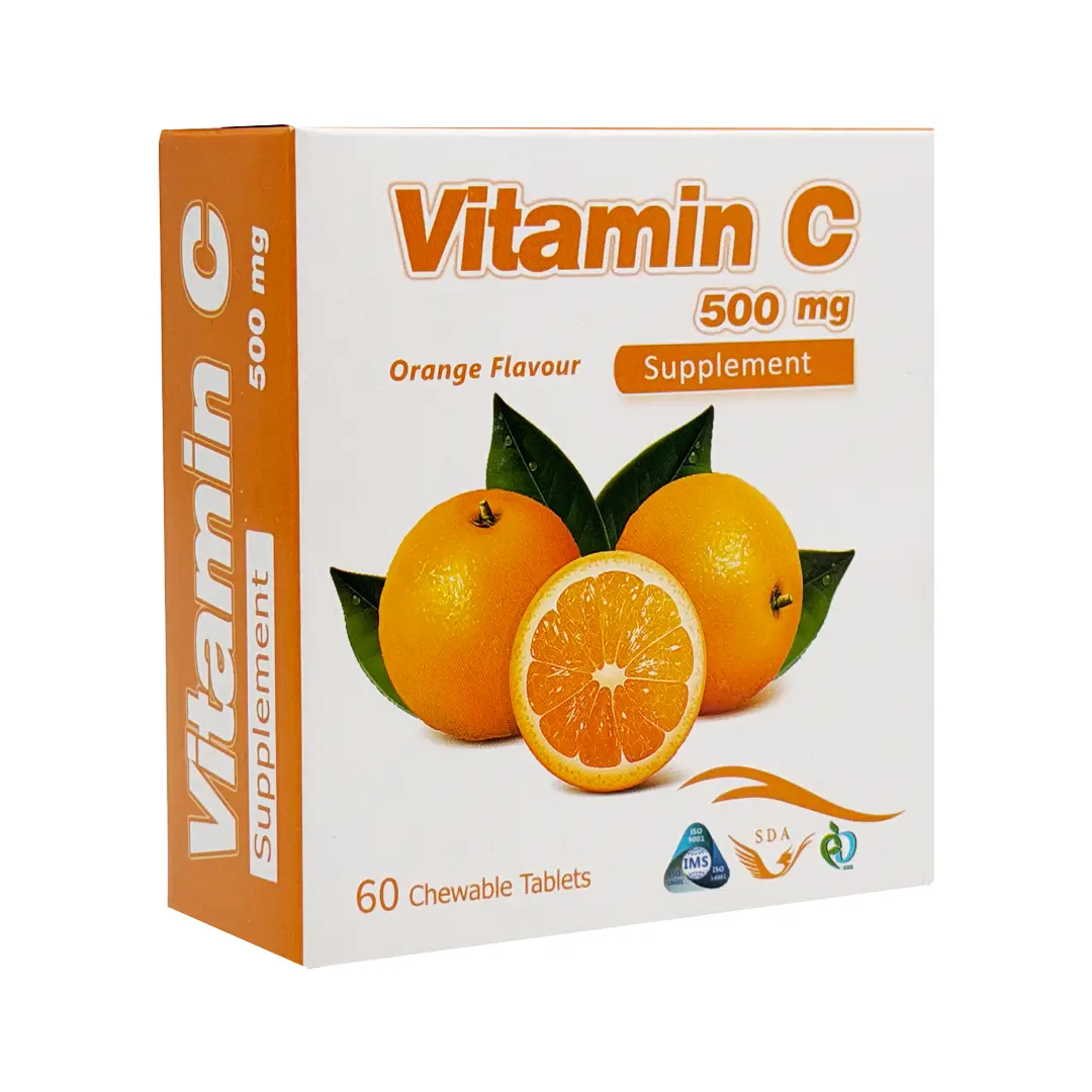 قرص جویدنی ویتامین ث 500 میلی گرم سیمرغ دارو - 60 عددی