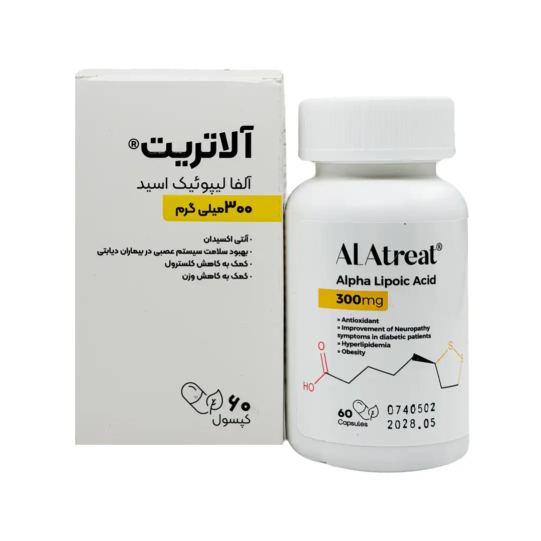کپسول آلاتریت (آلفا لیپوئیک اسید) (ALA) تچرا فارمد - 60 عددی