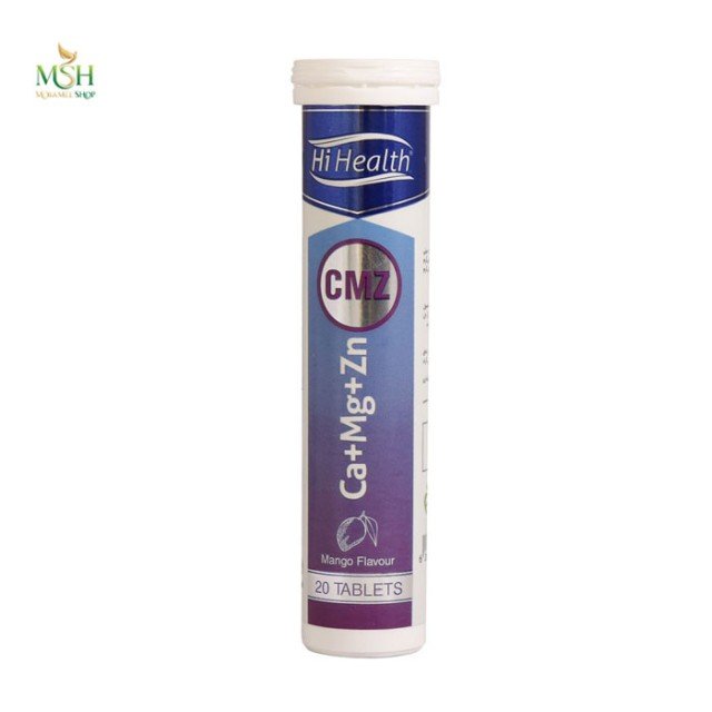 قرص جوشان کلسیم+منیزیم+زینک های هلث 20عددی