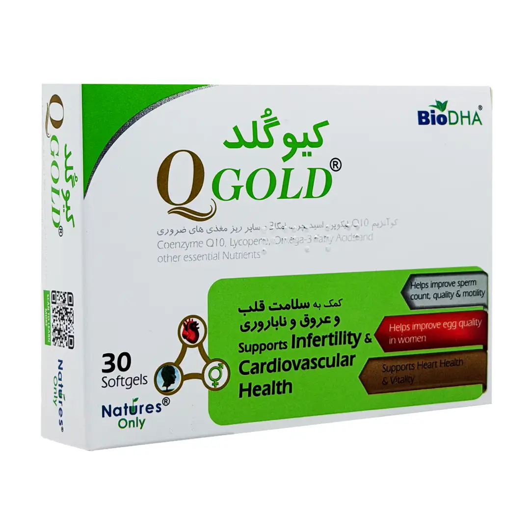 سافت ژل کیو گلد نیچرز اونلی - 30 عددی