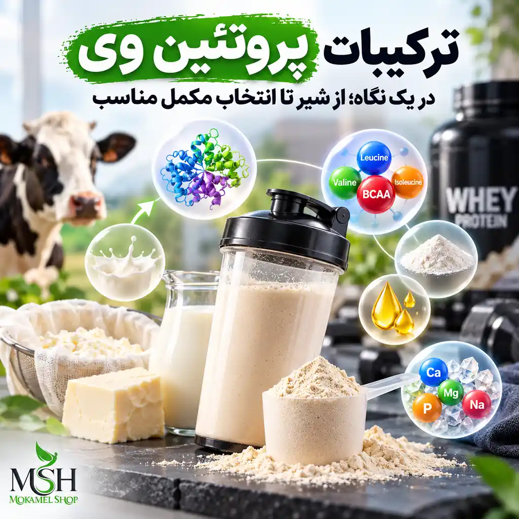 ترکیبات پروتئین وی چیست؟ بررسی مواد تشکیل‌دهنده پودر وی