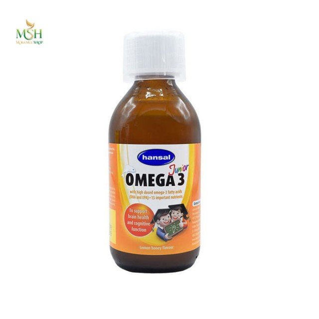 شربت امگا 3 کودکان هانسال | Hansal Omega 3 Junior Syrup