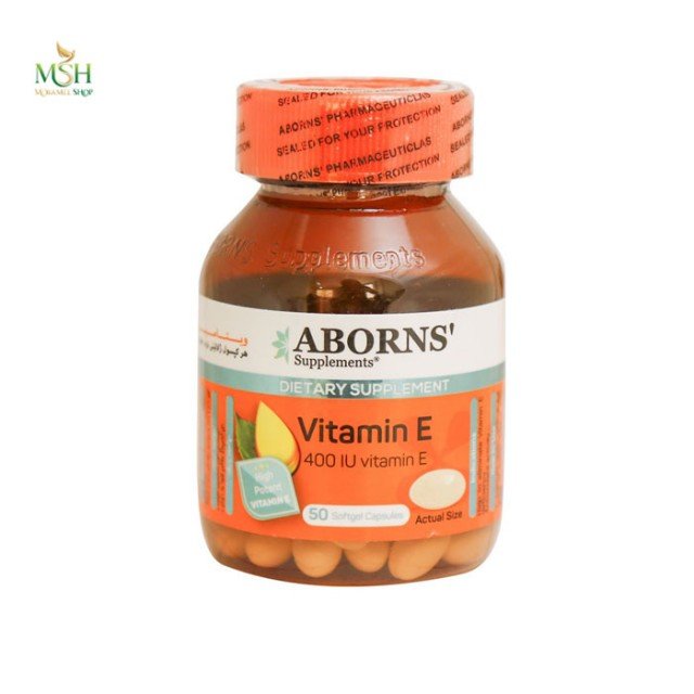 ویتامین ای 400 واحد ابورنز | Aborns Vitamin E 400 IU