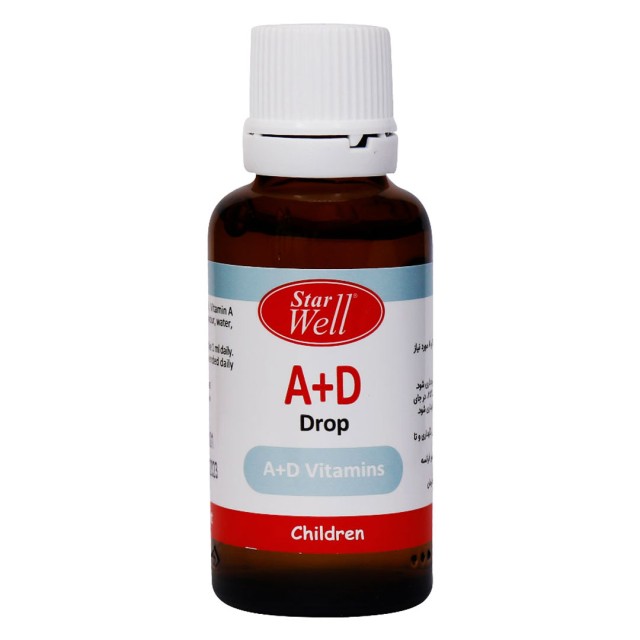 قطره تقویتی A+D کودکان استاروِل 30 میلی لیتر
