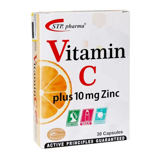 کپسول ویتامین ث + زینک اس تی پی فارما 30 عددی