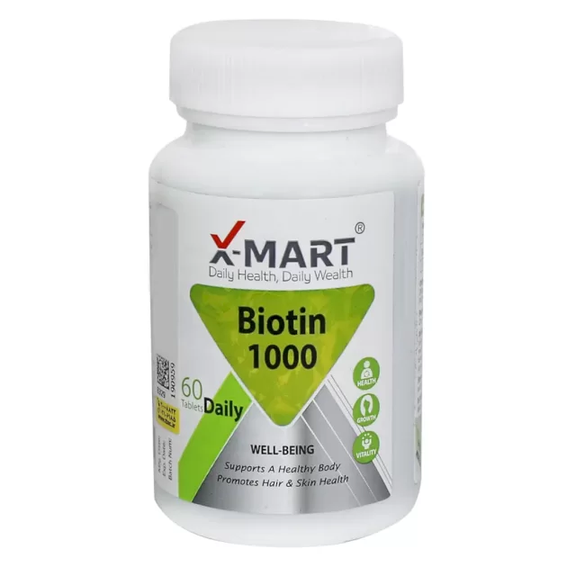 قرص بیوتین 1000 ایکس مارت 60 عدد