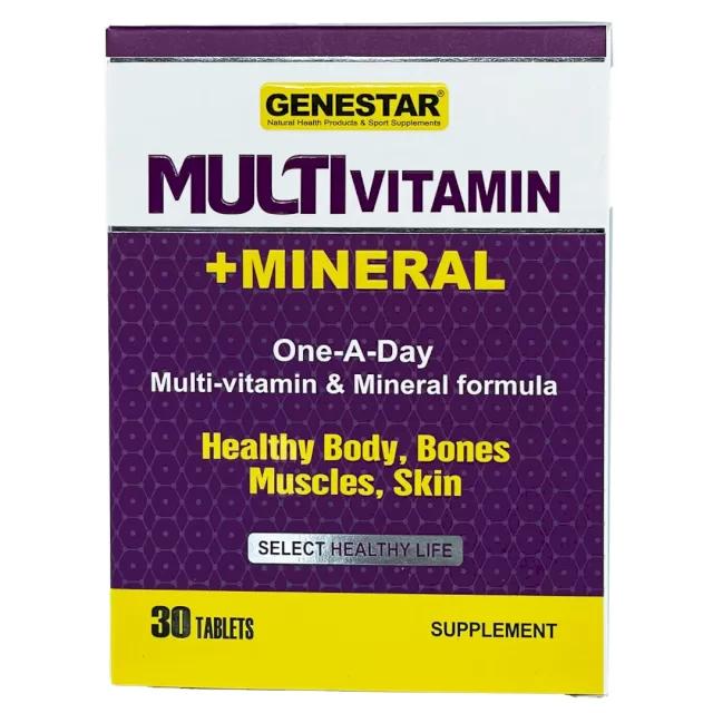 قرص مولتی ویتامین + مینرال ژن استار 30 عددی