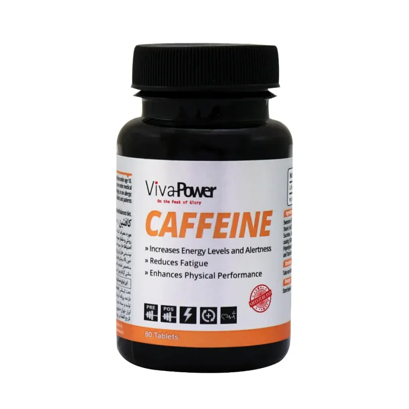 قرص کافئین ویوا پاور 200 میلی گرم 60 عددی
