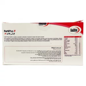 ساشه فرتی پلاس اف (بانوان) یوروویتال - 30 عددی