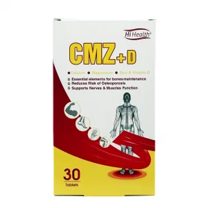 قرص کلسیم منیزیم زینک + ویتامین دی های هلث - 30 عددی
