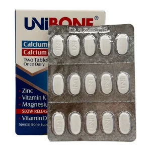 مکمل کلسیم آهسته رهش یونی بن بلند ابیان دارو - 60 عددی