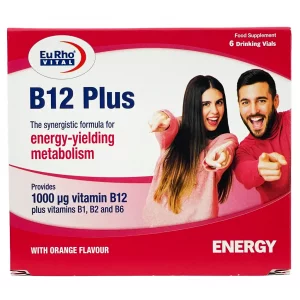 ویال مایع خوراکی ب12 پلاس یوروویتال - 6 عددی