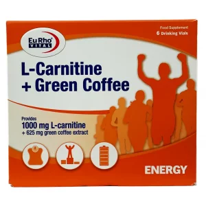 ویال مایع خوراکی ال کارنیتین + قهوه سبز یوروویتال - 6 عددی