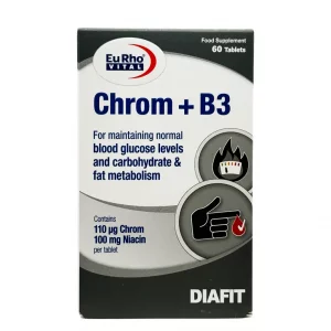 قرص کروم + B3 یوروویتال - 60 عددی