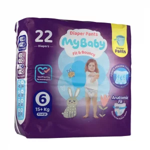 پوشک شورتی کانال دار مای بی بی - سایز 6