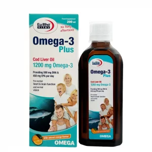 شربت امگا 3 پلاس یوروویتال - 200 میلی لیتری