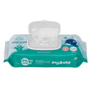 دستمال مرطوب کودک با عصاره آلوئه ورا مای بیبی - 70 عددی