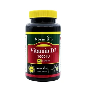 سافت ژل ویتامین د3 1000 واحد نورم لایف - 60 عددی
