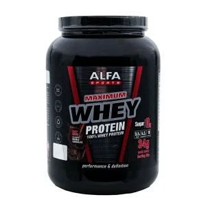 پودر ماکسیموم وی پروتئین آلفا اسپورتز - 908 گرمی