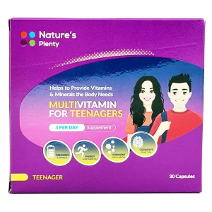 کپسول مولتی ویتامین نوجوانان و جوانان  نیچرز پلنتی - 30 عددی