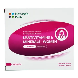 کپسول پلت مولتی ویتامین و مینرال خانم ها نیچرز پلنتی - 30 عددی