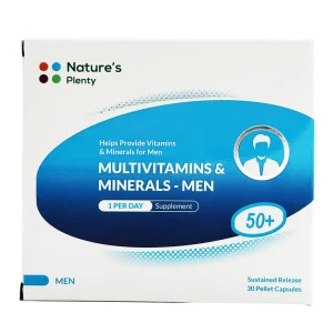 کپسول پلت مولتی ویتامین و مینرال آقایان +50 سال نیچرز پلنتی - 30 عددی